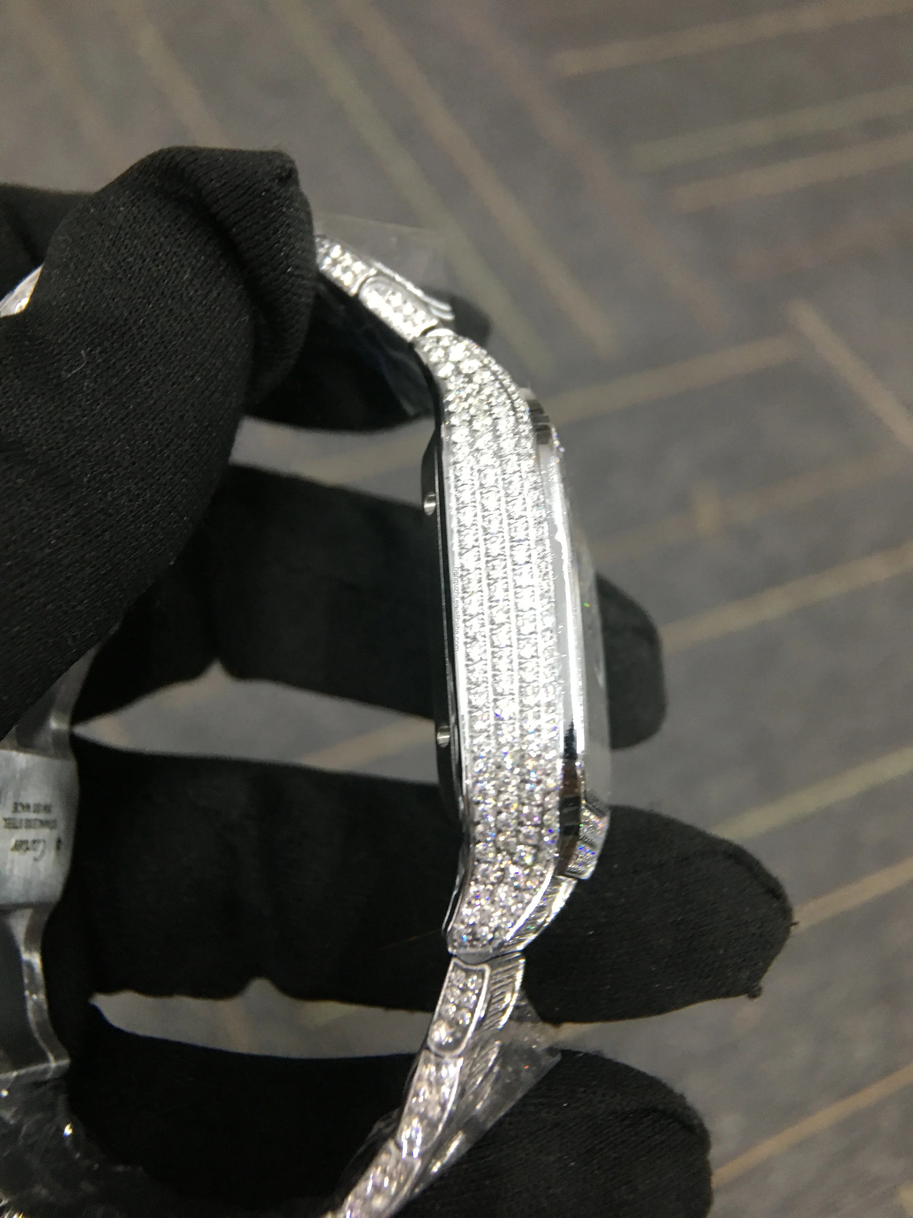 Luxe Premium Men'S Mechanical Watches VVS Moissanite D Color Gems Elegant Prestige Look Top-Tier Quality Luxury Accessories